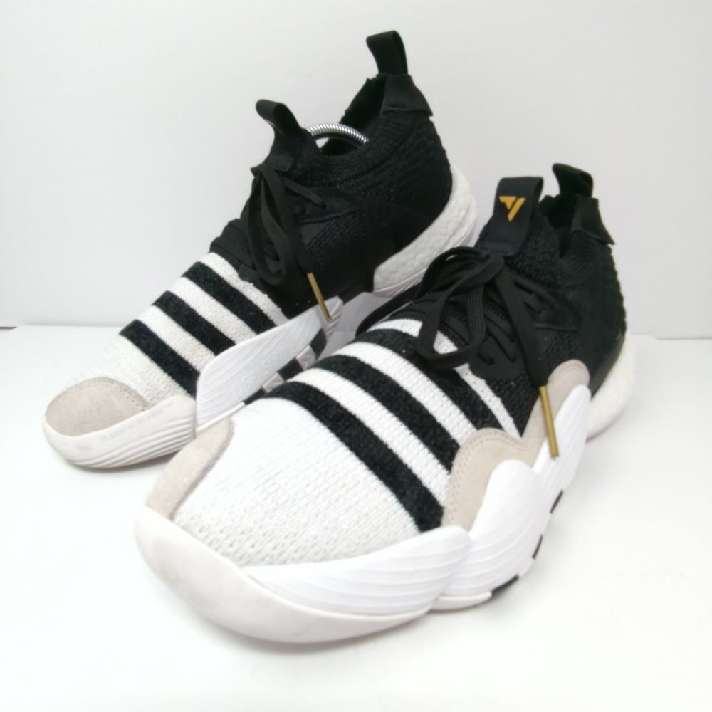 Adidas Trae Young 2 Casual Basketball Shoe Black White H06477, Men's 11